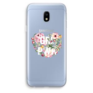 GRL PWR Flower: Samsung Galaxy J3 (2017) Transparant Hoesje