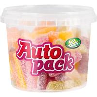 Lutti autopack snoep zure sticks, doos van 175 g