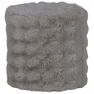 WOOOD Poef 'Olven' Fluffy stof, kleur Naturel