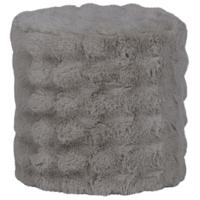 WOOOD Poef 'Olven' Fluffy stof, kleur Naturel