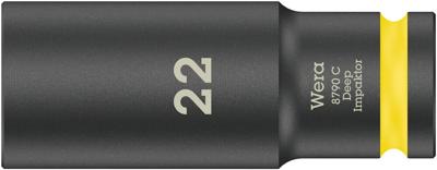 Wera 8790 C Impaktor Deep doppen met 1/2"-aandrijving, 22 x 83 mm - 05004838001