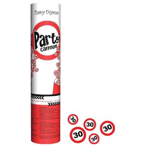 Confetti shooters/poppers 30 jaar feestartikelen versiering