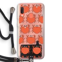 Krab: Samsung Galaxy A20e Transparant Hoesje met koord Krab: Samsung Galaxy A20e Transparant Hoesje met koord