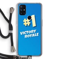 Victory Royale: OnePlus Nord N10 5G Transparant Hoesje met koord