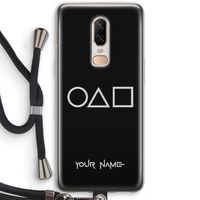 Squid Game: OnePlus 6 Transparant Hoesje met koord