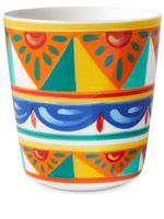 Dolce & Gabbana verre en porcelaine à motif géométrique - Orange