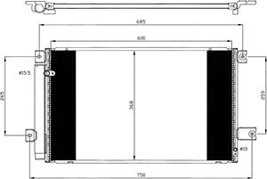 Condensor, airconditioning 35629