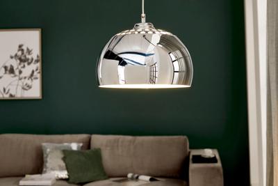 Design Hanglamp CHROME BALL 32cm chroom Hanglamp Modern Design - 5862