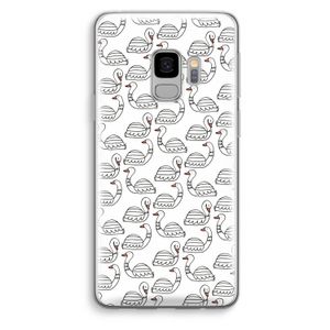 Zwanen: Samsung Galaxy S9 Transparant Hoesje