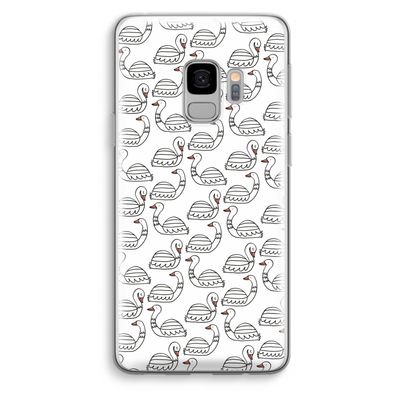 Zwanen: Samsung Galaxy S9 Transparant Hoesje