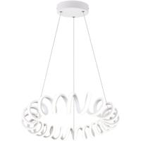 LED Hanglamp 33W - Dimbaar - Natuurlijk Wit 4000K - Rond Mat Wit