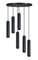 ETH Strakke hanglamp Miller zwart 6-lichts 05-HL4560-30 - thumbnail