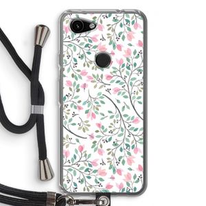 Sierlijke bloemen: Pixel 3a Transparant Hoesje met koord