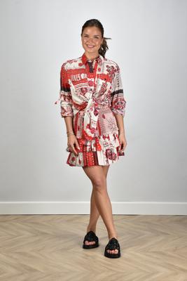 Marant Etoile rok Naomi JU0022FD-C1J16E red/ecru