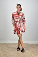 Marant Etoile rok Naomi JU0022FD-C1J16E red/ecru Marant Etoile rok Naomi JU0022FD-C1J16E red/ecru