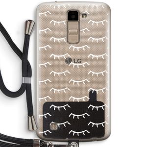 Wimpers: LG K10 (2016) Transparant Hoesje met koord