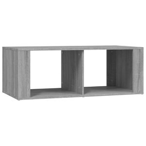 vidaXL Salontafel 100x50x36 cm bewerkt hout grijs sonoma eikenkleurig