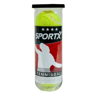SportX tennisballen in koker, 3st.