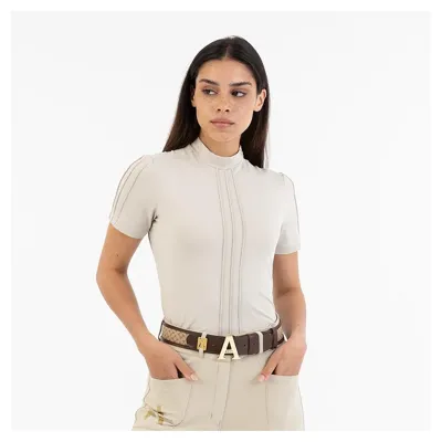 Anky Mockneck Tee ATC251205 beige maat:m