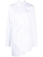 Off-White robe-chemise à design asymétrique - Blanc - thumbnail