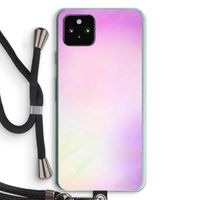 Flow mist pastel: Pixel 5a 5G Transparant Hoesje met koord