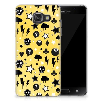 Silicone Back Case Samsung Galaxy A3 2016 Punk Geel Silicone Back Case Samsung Galaxy A3 2016 Punk Geel