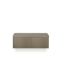 Frozen 3d Badmeubelset 120 cm - Greeplijst in kleur - Incl. Bovenblad Olive