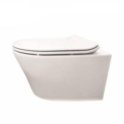 Hangtoilet Vesta Rimless Diepspoel Wit Aqua Splash