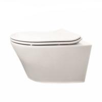 Hangtoilet Vesta Rimless Diepspoel Wit Aqua Splash