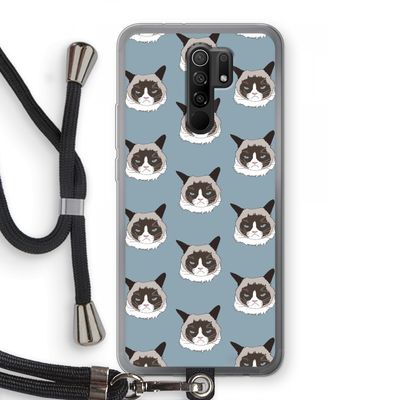 It's a Purrr Case: Xiaomi Redmi 9 Transparant Hoesje met koord