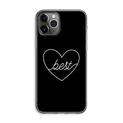Best heart black: iPhone 11 Pro Max Transparant Hoesje