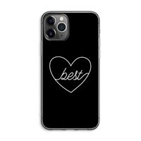 Best heart black: iPhone 11 Pro Max Transparant Hoesje