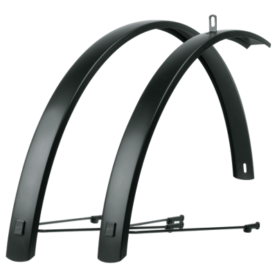 Sks Spatbordset 28 (622) edge al 56mm aluminium zwart