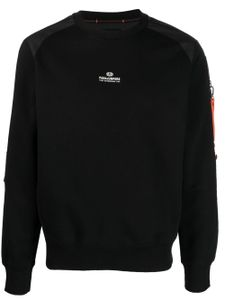 Parajumpers sweat en coton mélangé à patch logo - Noir