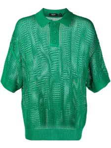 FIVE CM polo en maille ajourée - Vert