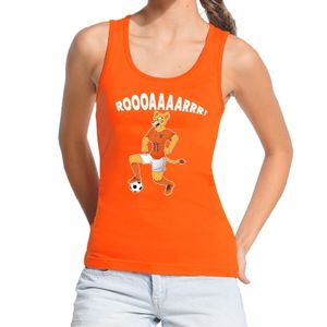 Nederland supporter tanktop Leeuwin roooaaaarrr oranje dames