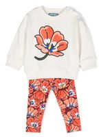 Kenzo Kids survêtement à fleurs - Tons neutres