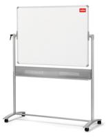 Nobo mobiel magnetisch whiteboard, kantelbaar, emaille, ft 150 x 120 cm