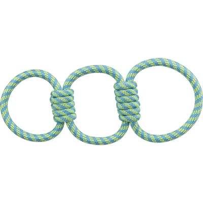TRIXIE AQUATOY TOUW TREKSPEELTJE RINGEN POLYESTER GEEL / GROEN