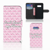 Samsung Galaxy S10e Portemonnee Hoesje Flowers Pink DTMP - thumbnail