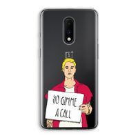 Gimme a call: OnePlus 7 Transparant Hoesje