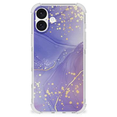 Back Cover voor iPhone 16 Plus Watercolor Paars