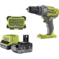 Accu-klopboormachine - RYOBI - 18 V - Met tas, accessoires, accu en oplader