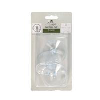 Zuignappen ophanghaakjes - 3x st - 6 cm - groot - transparant - kerstverlichting ophangen