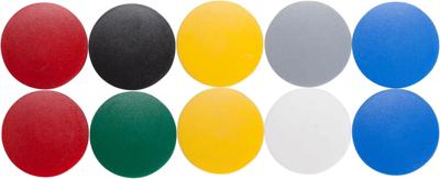 Maul Solid whiteboard magneet 800gr 10 stuks assorti