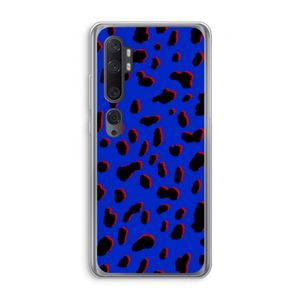Blue Leopard: Xiaomi Mi Note 10 Pro Transparant Hoesje