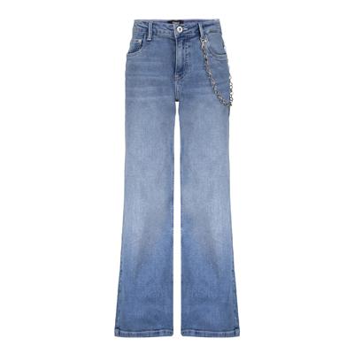 Attitude Wide Leg Mid Blue Denim
