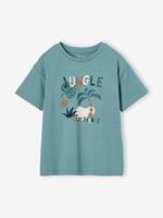 Jongensshirt met grafisch motief saliegroen