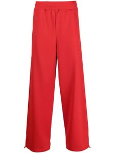 JW Anderson pantalon de jogging à chemilles élastiqueés - Rouge