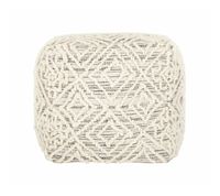 MUST Living Poef 'Quartz' 40cm, kleur Grijs / Naturel